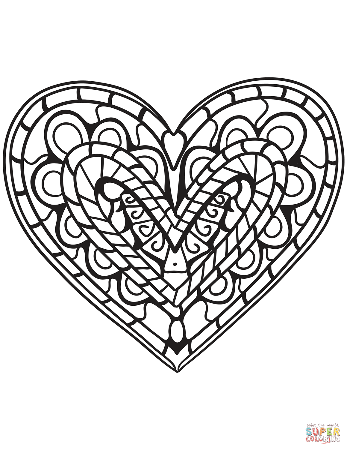 1159x1500 Cute Heart Coloring Pages Valentine With 6