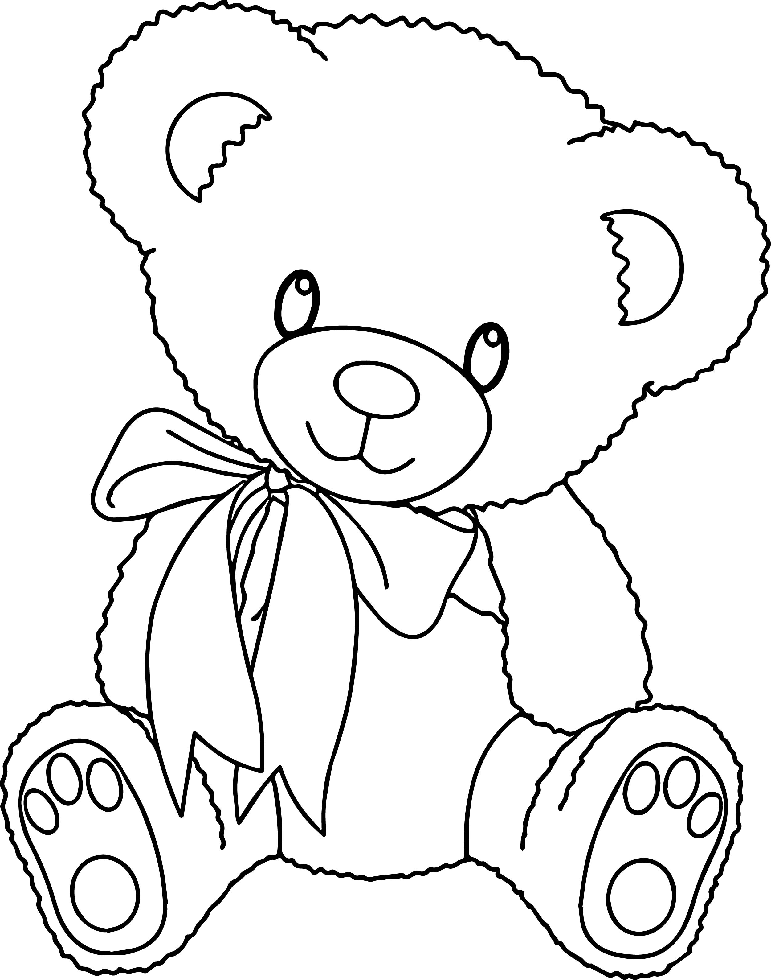 2502x3178 Cute Bear With Heart Coloring Pages 1707962