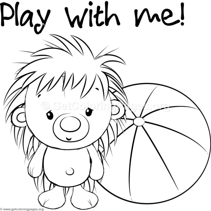700x700 Cute Hedgehog 2 Coloring Pages