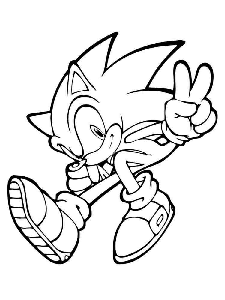750x1000 Free Printable Sonic The Hedgehog Coloring Pages.