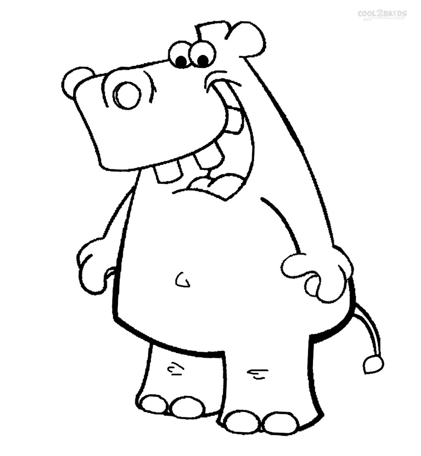 Printable Hippo Coloring Pages For Kids Cool2bkids 850x921 Printable Hippo Coloring Pages For Kids Cool2bkids