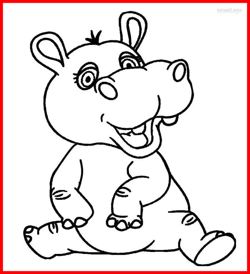 Cute Hippo Coloring Pages at GetColorings.com | Free printable