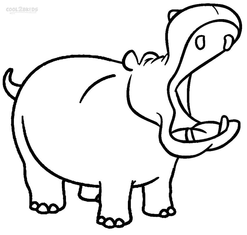 Cute Hippo Coloring Pages Page Inside 850x809 Cute Hippo Coloring Pages Page Inside
