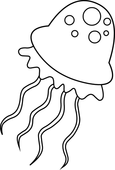 373x550 Jellyfish Coloring Page