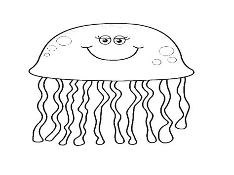 Cute Jellyfish Coloring Pages at GetColorings.com | Free printable ...