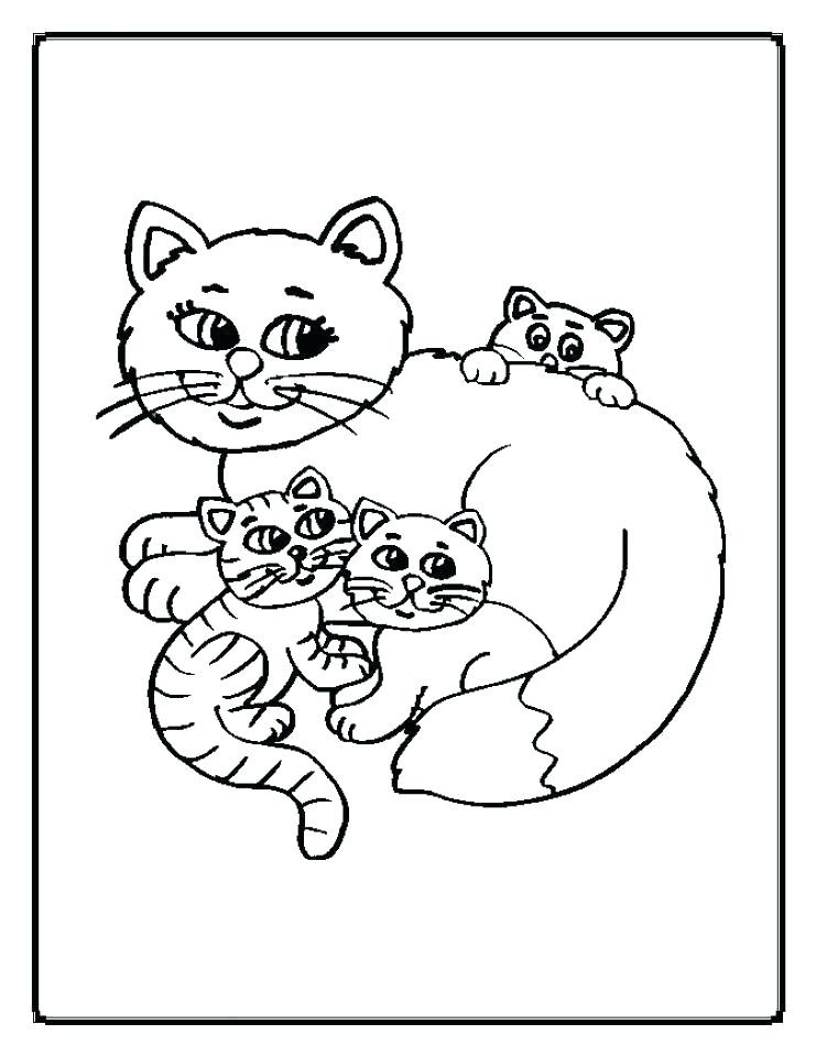 Cute Kitten Coloring Pages