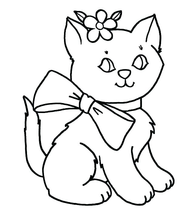 Kitten Coloring Pages To Print Cute Kitten Coloring Pages Page 600x734 Kitten Coloring Pages To Print Cute Kitten Coloring Pages Page