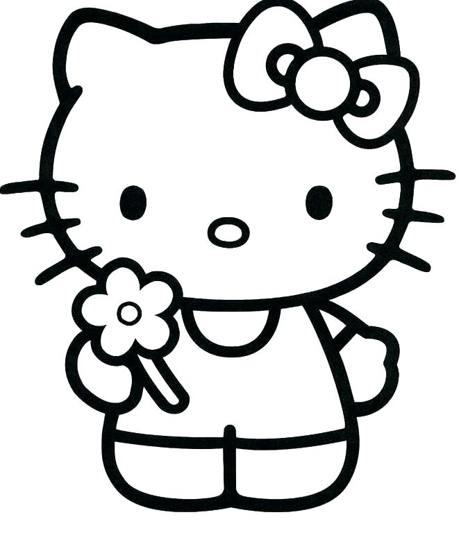 661x768 Cute Kitty Coloring Pages Cat Coloring Pages Cute Cat Coloring