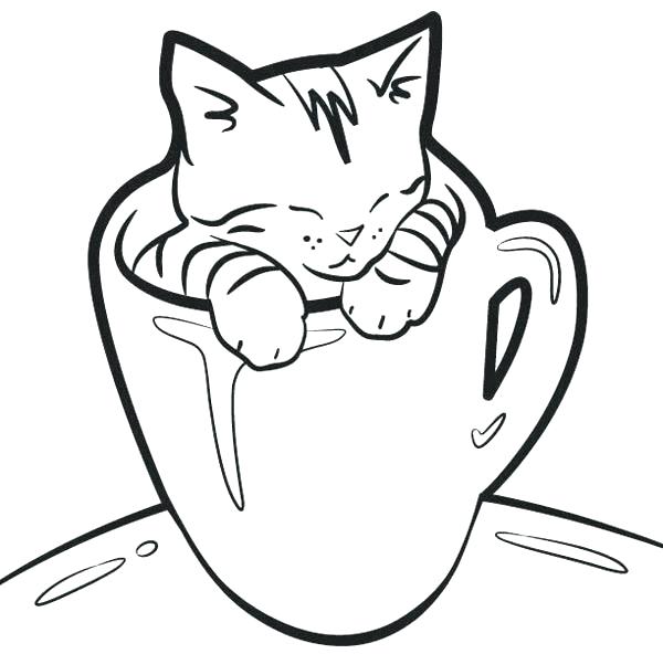 600x592 Marvelous Baby Cat Coloring Pages Cat Pictures To Color Hello