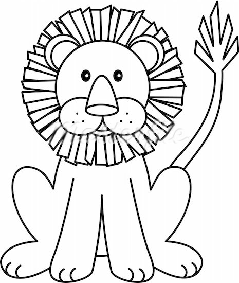 Cute Lion Coloring Pages