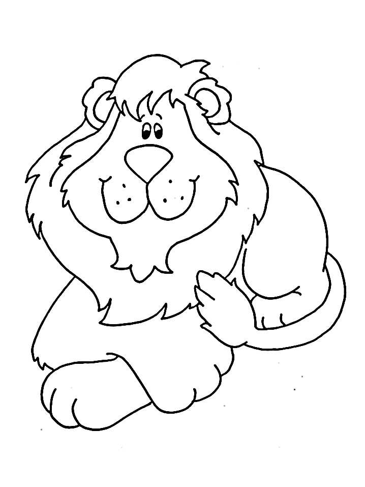 Cute Lion Coloring Pages Cub Animals Pictures 718x957 Cute Lion Coloring Pages Cub Animals Pictures