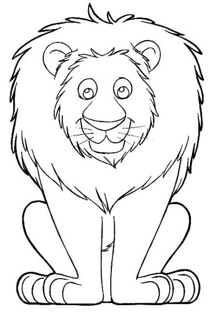 Lion Coloring Pages Cute Coloring Pages Lions 432x637 Lion Coloring Pages Cute Coloring Pages Lions