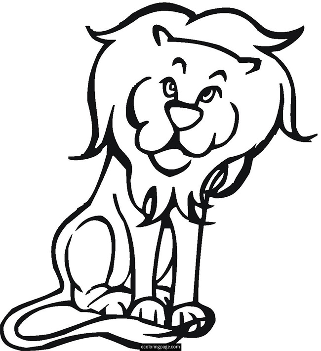 Lion Template 650x710 Lion Template