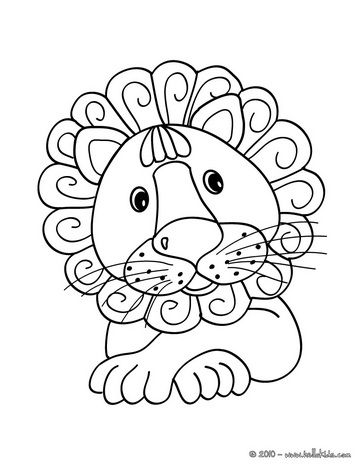 Kawaii Coloring Page. Cute Lion. Other Animals 364x470 Kawaii Coloring Page. Cute Lion. Other Animals