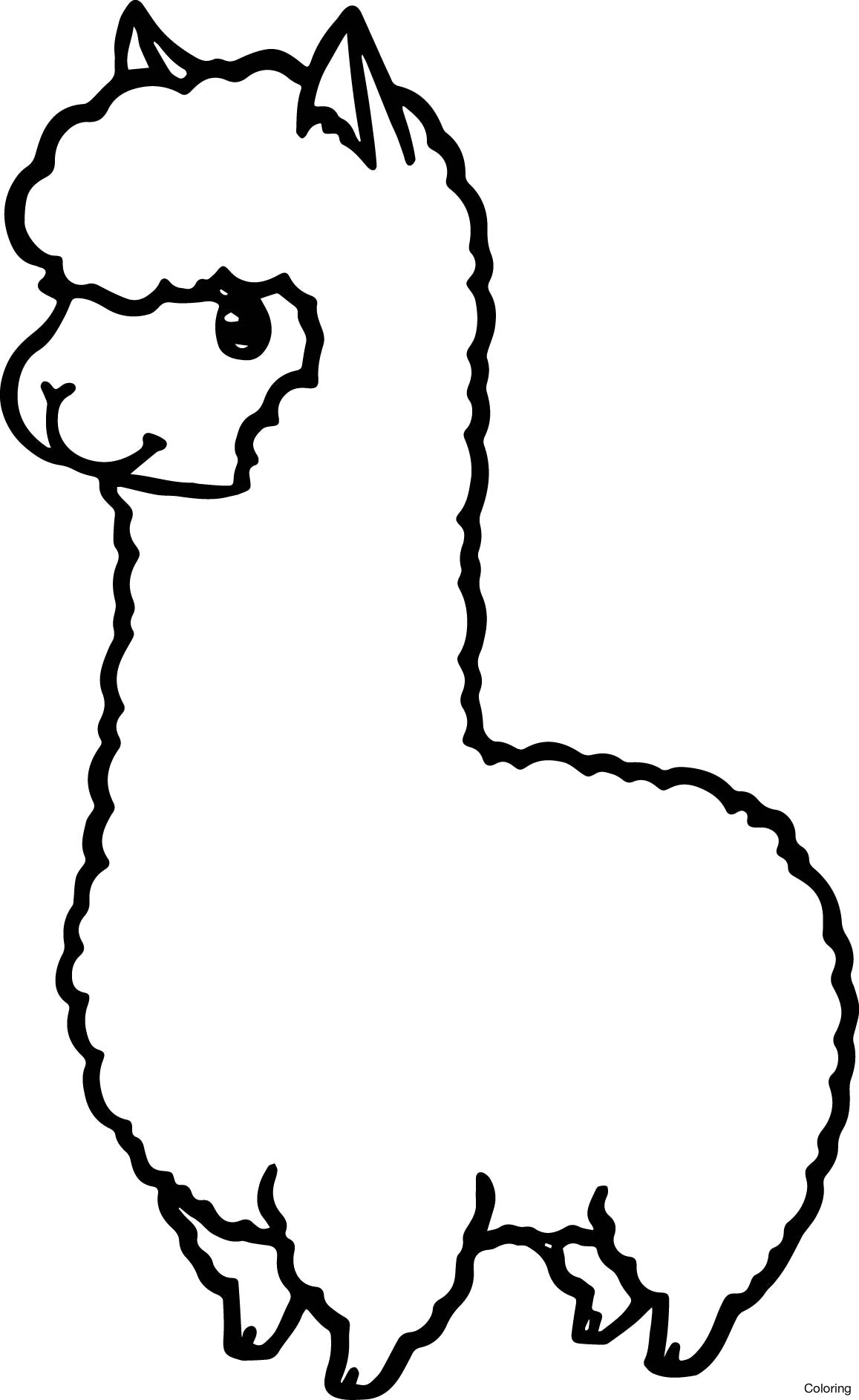 1157x1886 Llama Coloring Pages Free Printable For Kids 22f Cute Diaiz