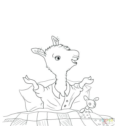 456x500 Llama Coloring Pages Medium Size Of Llama Coloring Pages