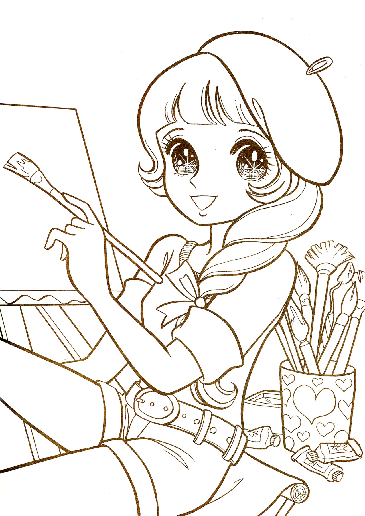 Cute Manga Coloring Pages At GetColorings Free Printable 