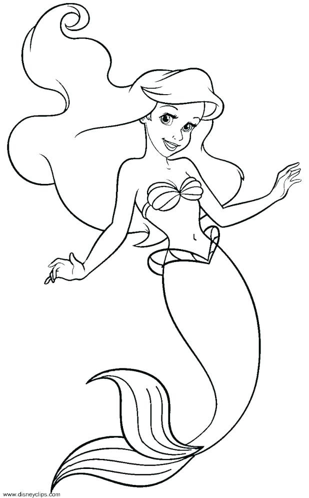 Cute Mermaid Coloring Pages The Little Mermaid Printable Coloring 618x994 Cute Mermaid Coloring Pages The Little Mermaid Printable Coloring