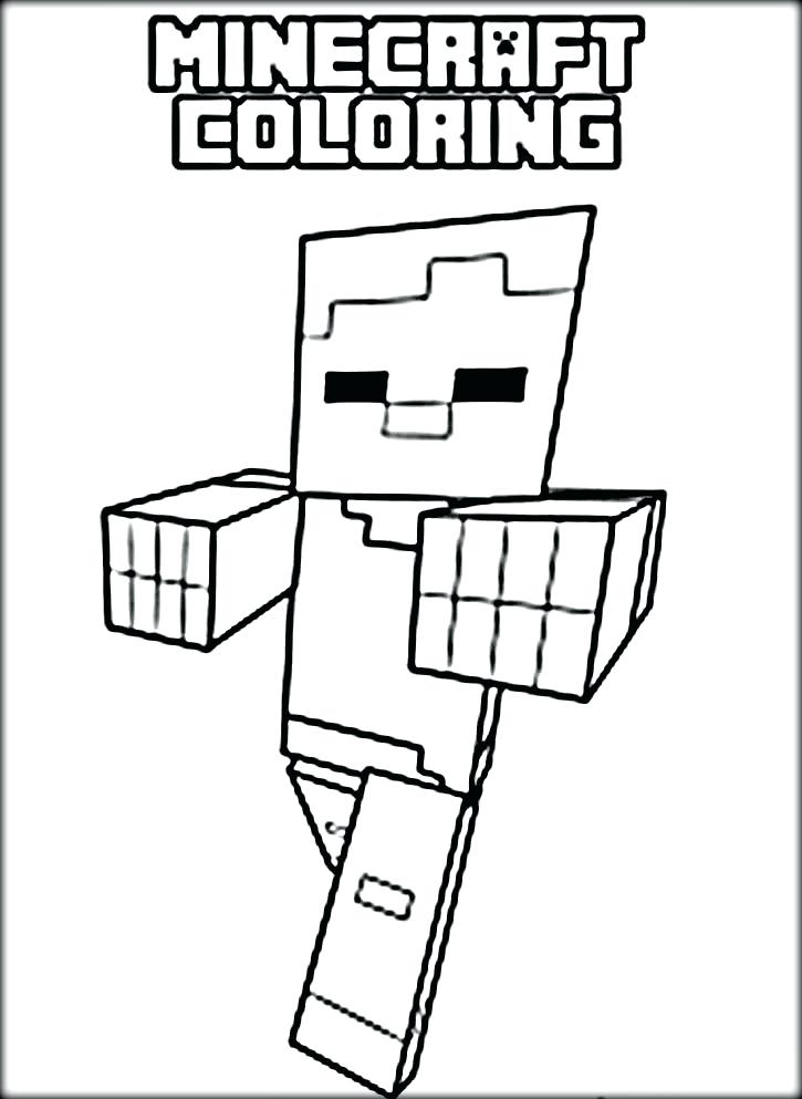 725x993 40 Printable Minecraft Coloring Pages Minecraft Alex Coloring Page
