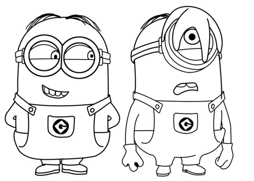 873x623 Cute Despicable Me Minion Coloring Pages