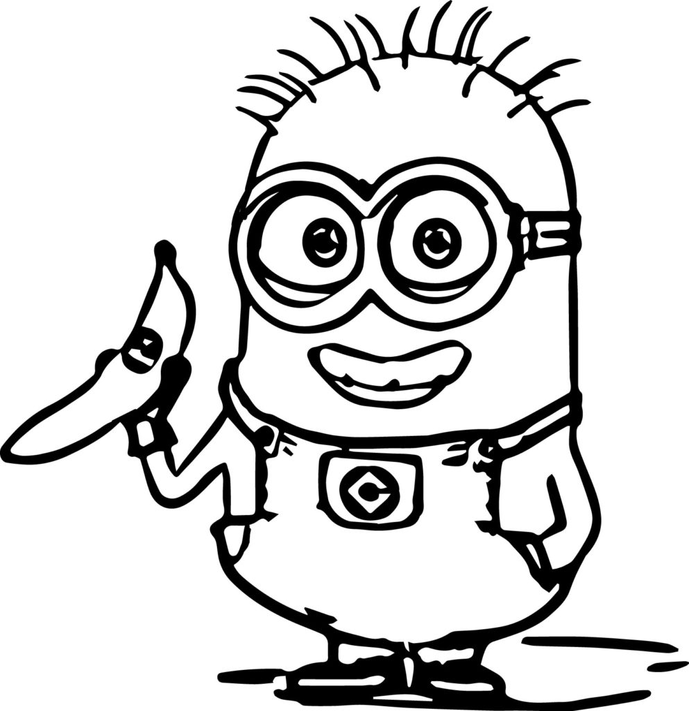 993x1024 Pleasant Design Minion Coloring Pages Best For Kids