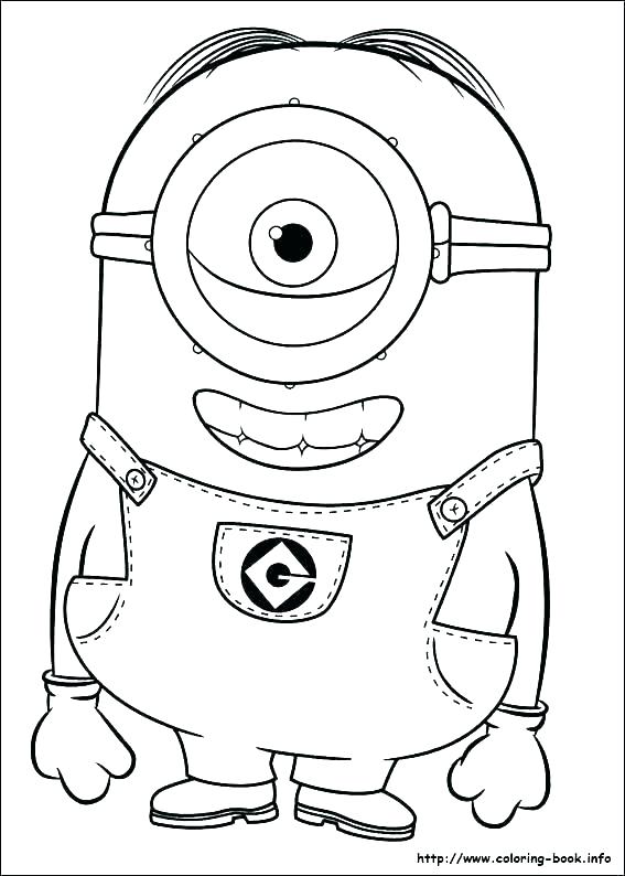 Cute Minion Coloring Pages at GetColorings.com | Free printable ...