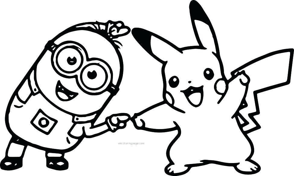 974x585 Beautiful Minions Coloring Pages For Cute Cartoon Minions Best