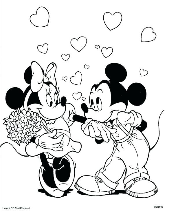 615x731 Minnie Mouse And Mickey Mouse Coloring Pages Mickey Mouse Mouse