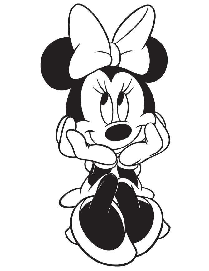 670x867 Minnie Mouse Coloring Page Unique Cute Minnie Mouse Coloring Page