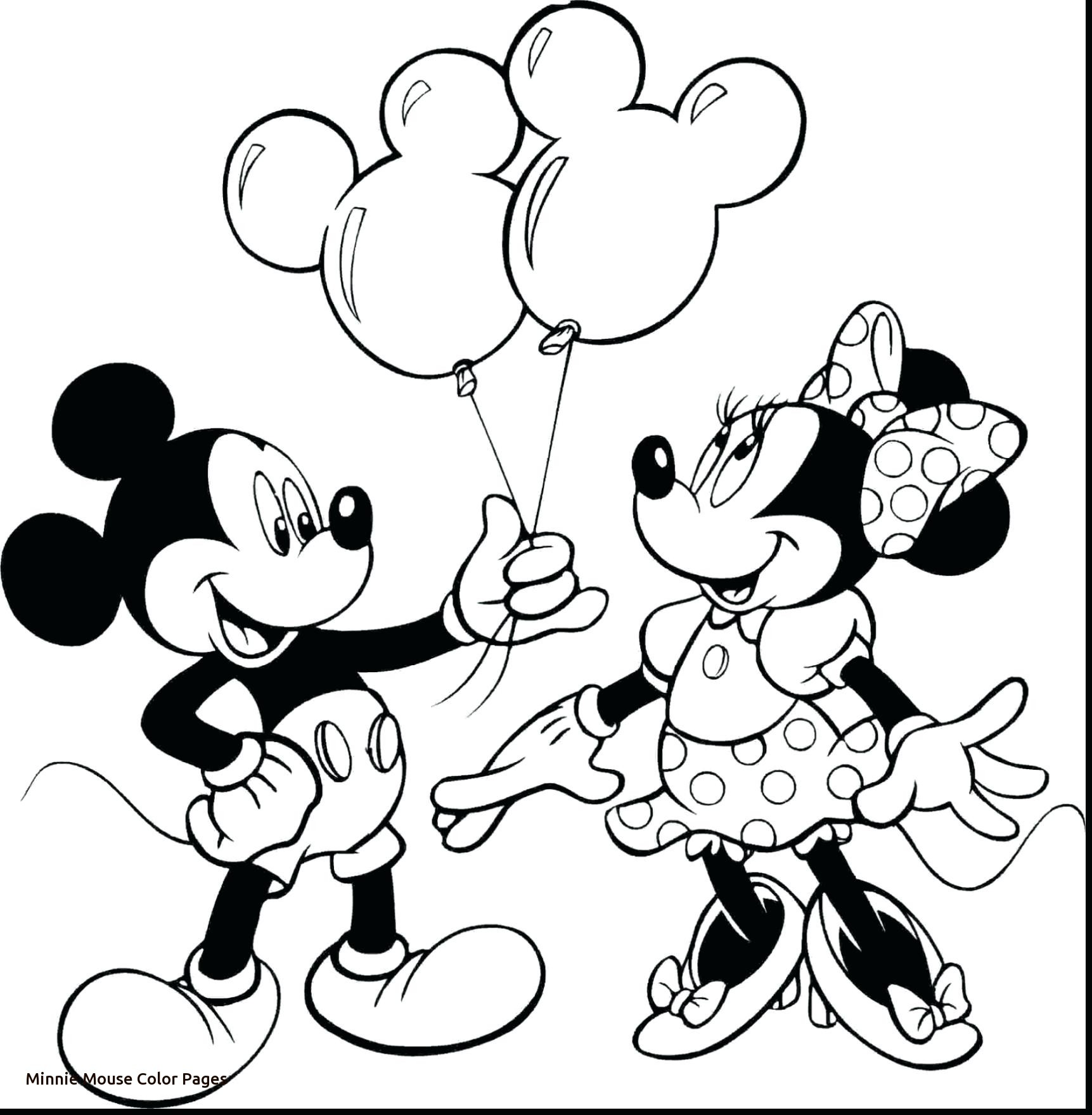 1723x1760 Minnie Mouse Coloring Pages Happy Birthday Free Draw To Color