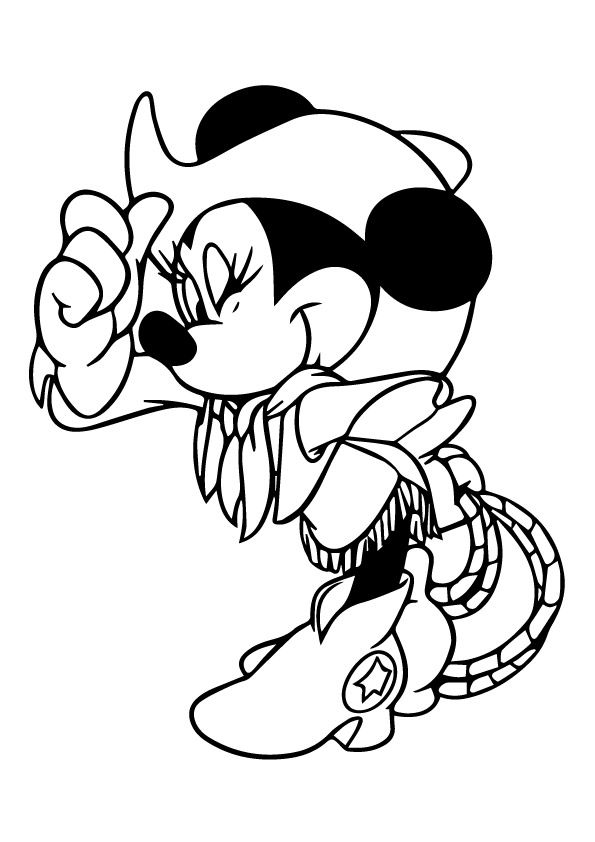 595x842 Print Coloring Image Minnie Mouse, Mice And Papercraft