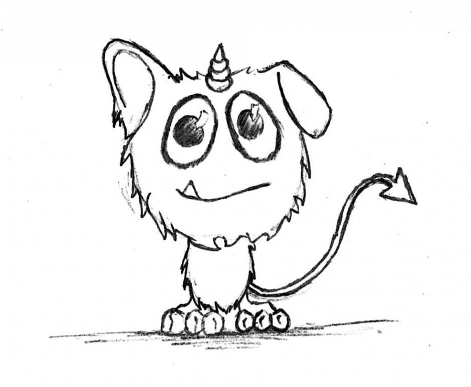 940x774 Cute Monster Coloring Pages