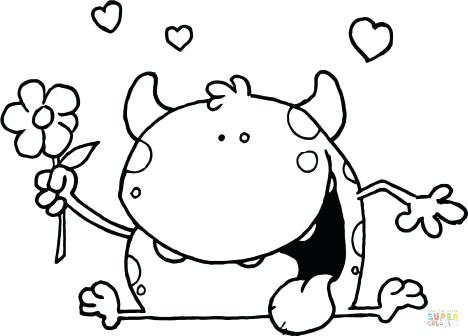 468x336 Cute Monster Coloring Pages Monsters Coloring Pages Monsters