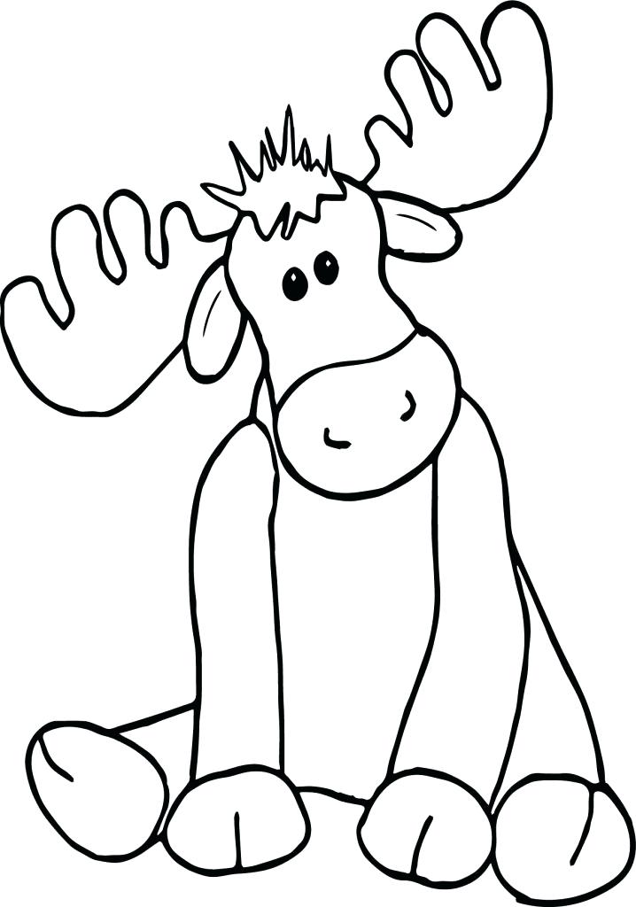 Free Moose Coloring Pages Coloring Pages