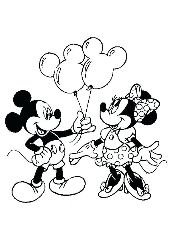 595x842 Minnie Mouse Coloring Page Free Printable Cartoon Mouse Colouring