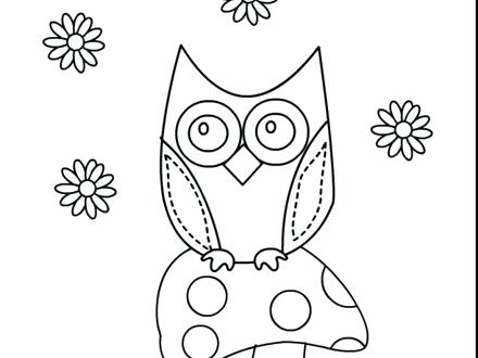 440x330 Baby Owl Coloring Page Cute Baby Owl Coloring Pages Coloring Cute