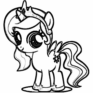 300x300 Best My Little Pony Coloring Pages Free 342 Printable