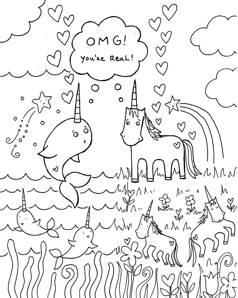 All Sizes Free Download Narwhal Unicorn Coloring Book Page 819x1024 All Sizes Free Download Narwhal Unicorn Coloring Book Page