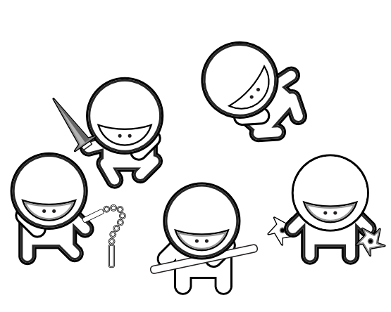 Cartoon Ninja Coloring Pages 555x444 Cartoon Ninja Coloring Pages