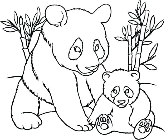 630x531 Cute Panda Coloring Pages Cute Panda Panda Bear Coloring Pages