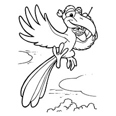 Cute Parrot Coloring Pages