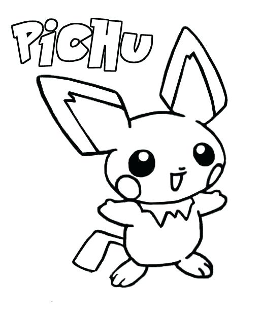 514x615 Pichu Coloring Pages A Coloring Cute Pichu Coloring Pages