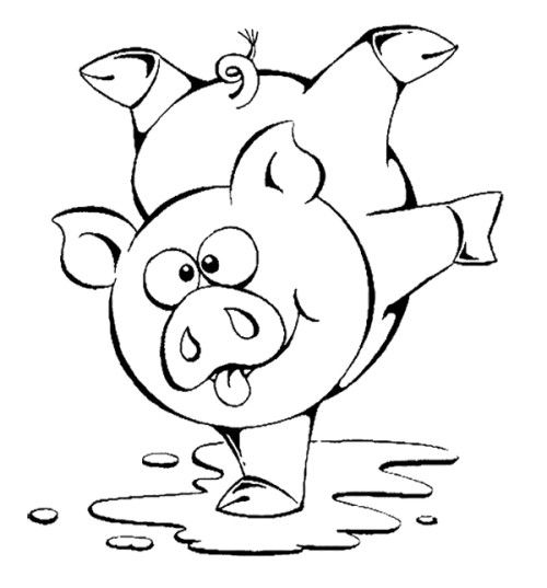 Cute Pig Coloring Pages For Toddlers Kids Coloring Pages 500x537 Cute Pig Coloring Pages For Toddlers Kids Coloring Pages