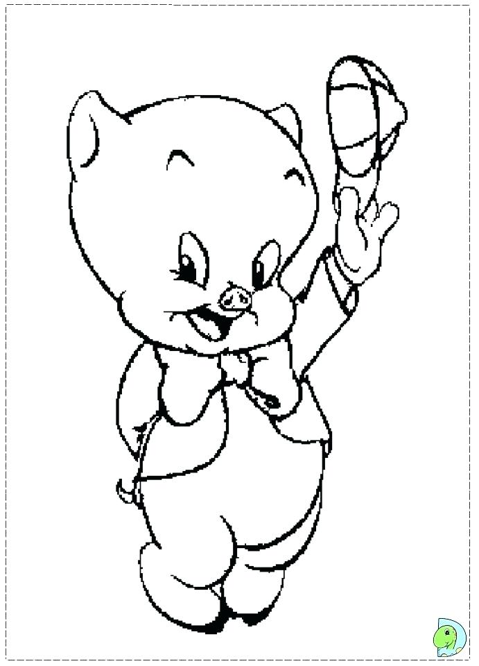 Coloring Page Of A Pig Porky The Pig Coloring Pages Cute Pigs 691x960 Coloring Page Of A Pig Porky The Pig Coloring Pages Cute Pigs