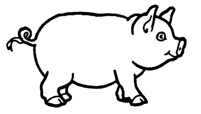 Cute Pig Coloring Page Kita 678x386 Cute Pig Coloring Page Kita