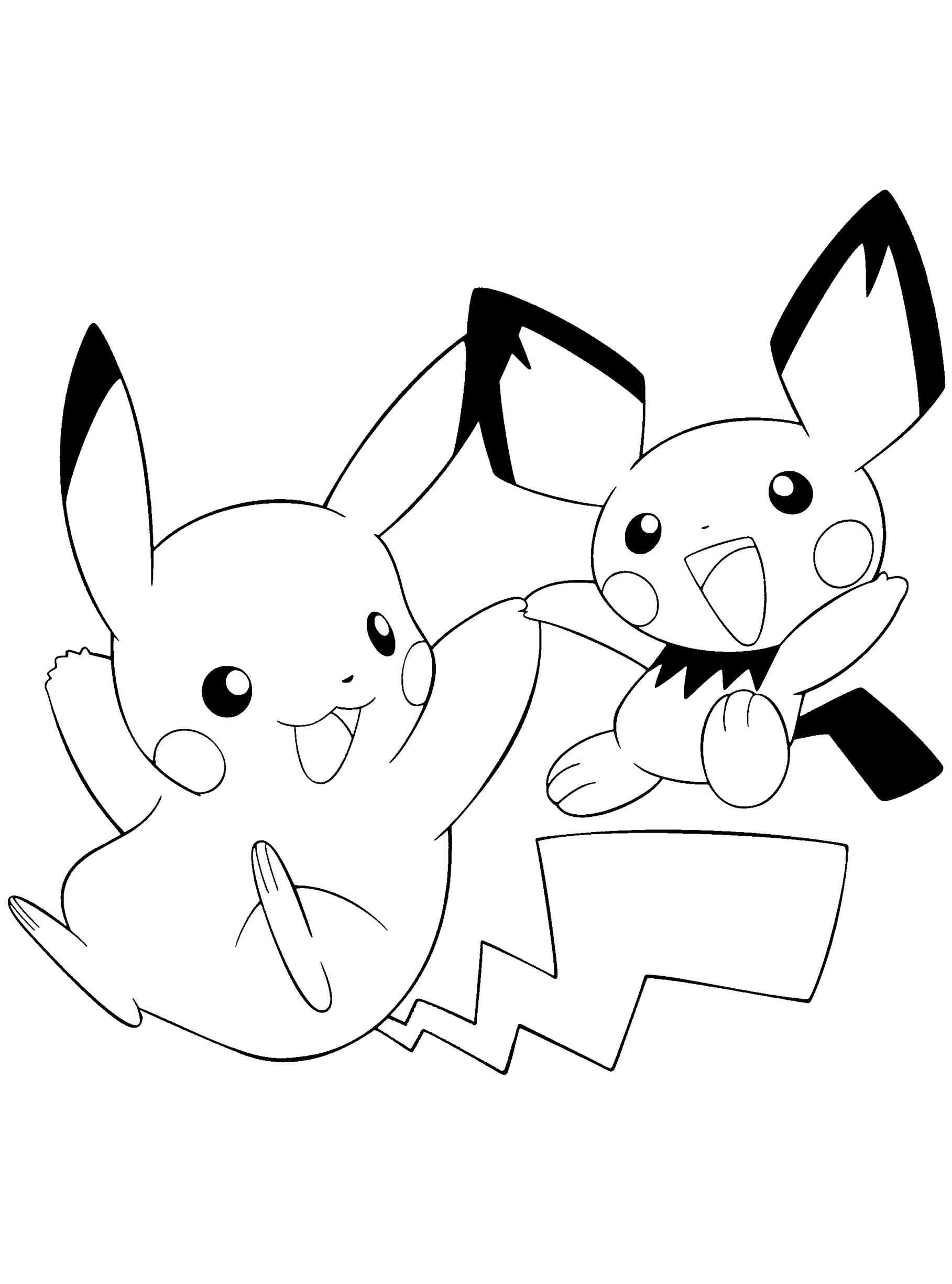1817x2449 Trend Pokemon Pikachu Coloring Pages 90 7870 Gallery Of Pichu