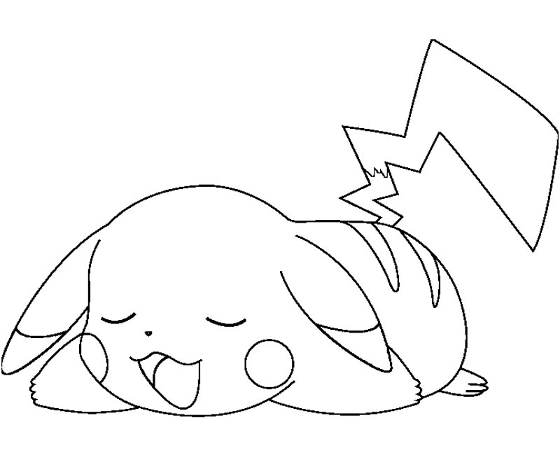 800x667 Cute Pikachu Coloring Pages