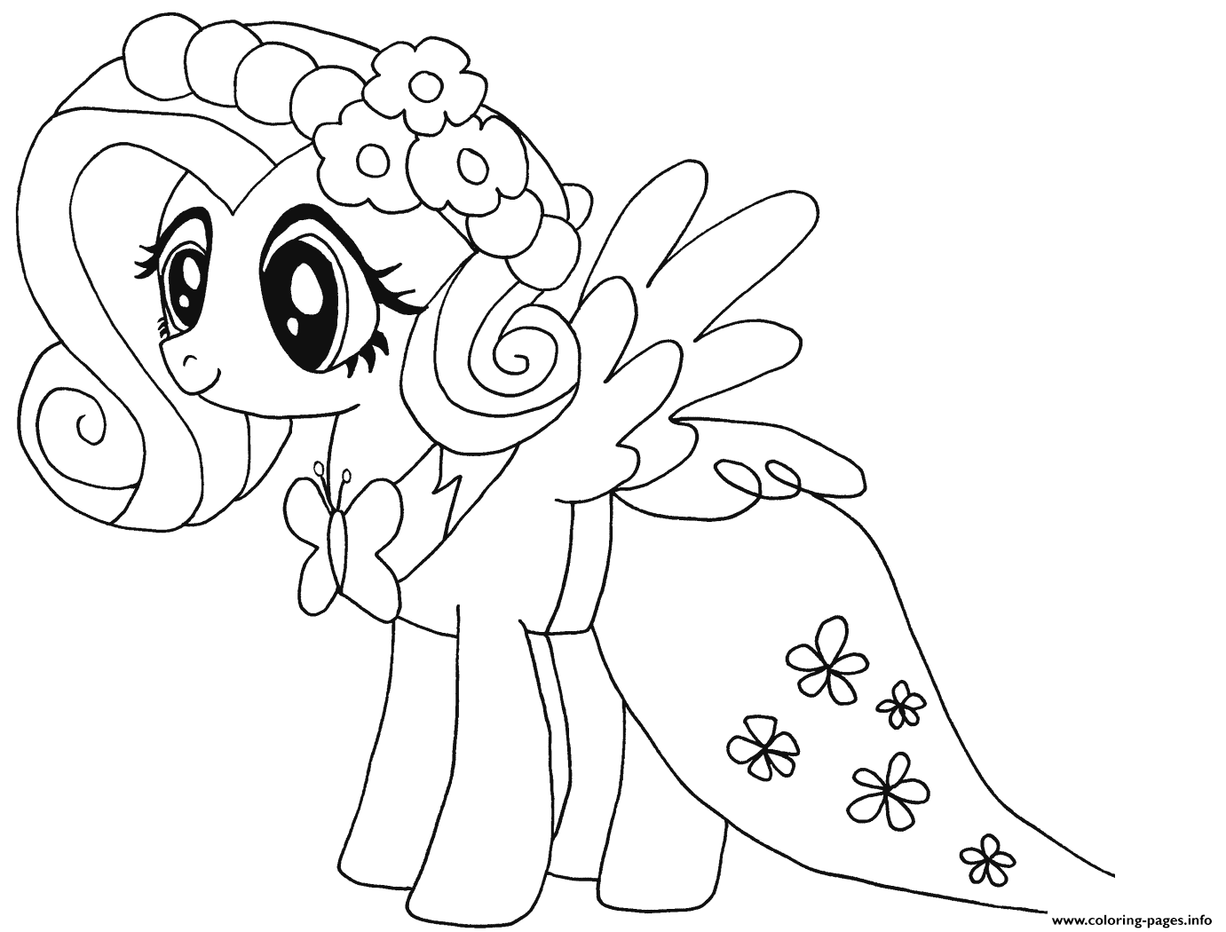 Cute Fluttershy My Little Pony Coloring Pages Printable 1381x1050 Cute Fluttershy My Little Pony Coloring Pages Printable