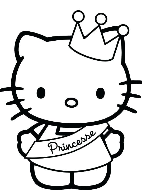 538x743 Coloring Pages Cute Hello Kitty Coloring Pages Cute Princess