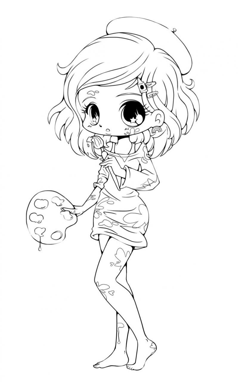 798x1280 Cute Chibi Coloring Pages Coloring Page For Kids Kids Coloring